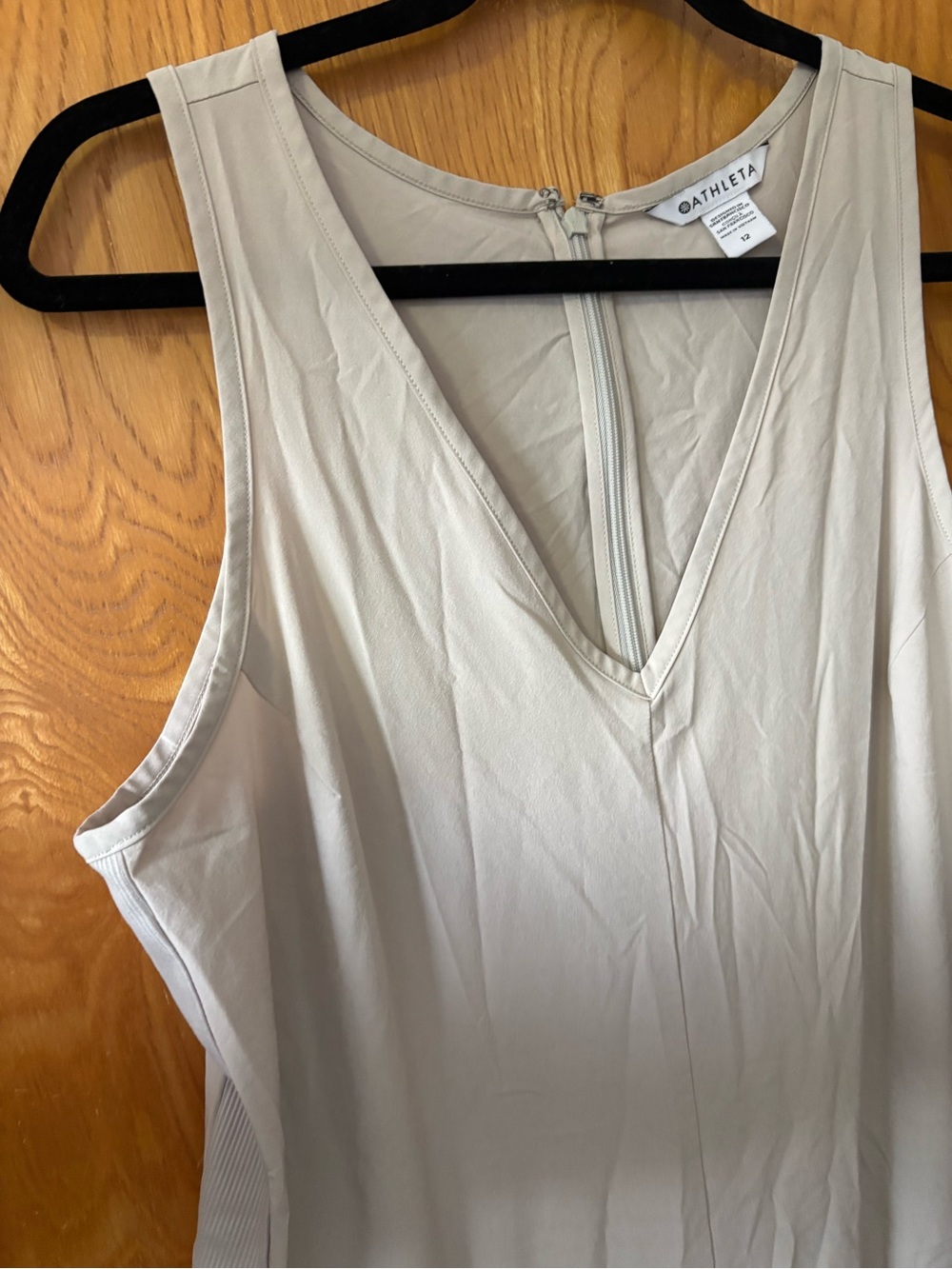 Athleta Sleeveless V-Neck Jumpsuit in Light tan 12 - Picture 3 of 10